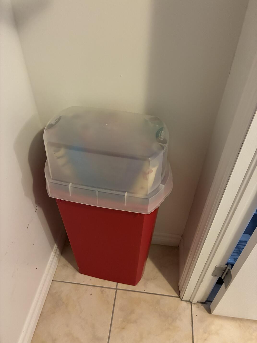 Tall storage bin
